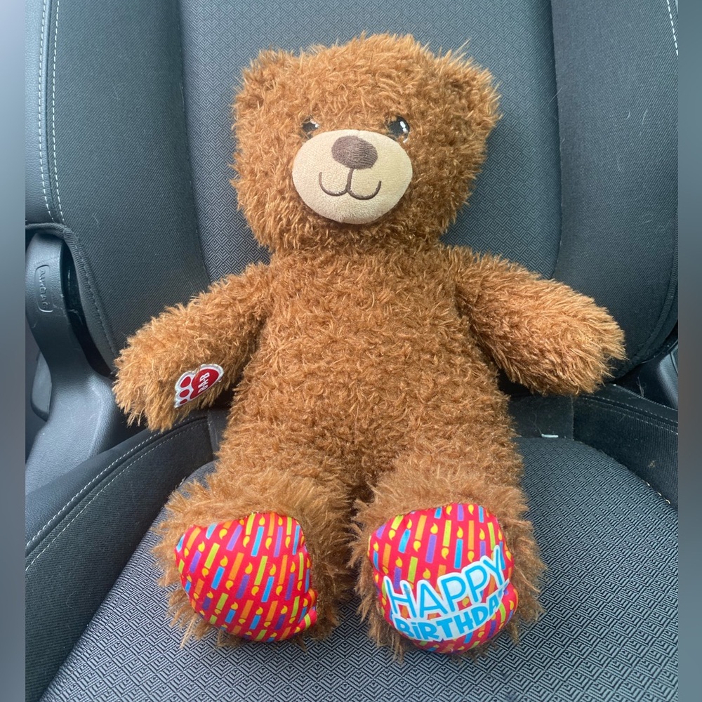 Happy birthday Build-A-Bear bear undressed